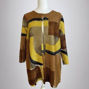 Chico's Abstract Print Reversible Jacket: SMALL 4/6 : Excellent Condition